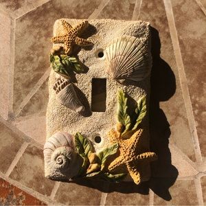 💥 3 for $15 Starfish Seashell Wall Single Light Switch Plate